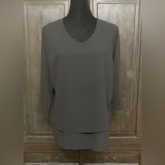 Chico’s Black tunic blouse. Petite size 1 - Picture 1 of 10